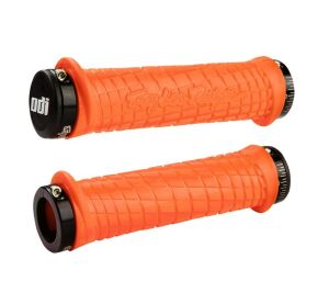 ODI GRIPS Troy Lee Designs Signature ATV Lock-On Bonus Pack Orange w/Black Clamps