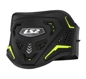 LS2 KOKU KIDNEY BELT BLACK H-V YELLOW