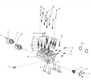 Cylinder head cover sub-assembly