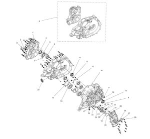 Gearbox combination（with diff)
