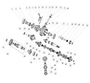Transmission components（with diff）.