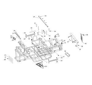 FRAME  (LONG BENCH SEAT,  REAR DIFFER  AXL ASSY STYLE)