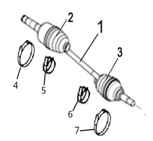 REAR LEFT DRIVE AXLE(XL)