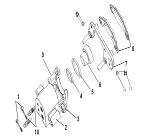 BRAKE CALIPER,L.RR 0F EUROPE BRAKING SYSTEM