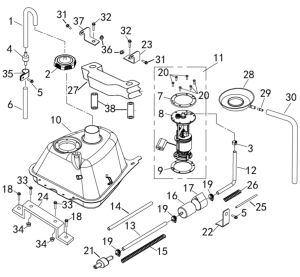FUEL TANK （FOR 2018 TOP PUMP）