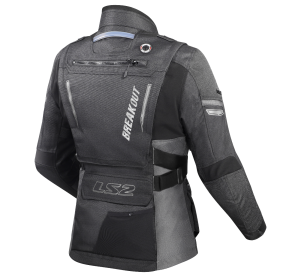 LS2 BREAKOUT LADY JACKET BLACK SMOKE