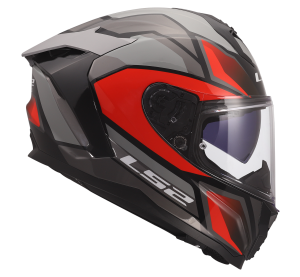 LS2 FF817 CHALLENGER II VIPER GREY RED
