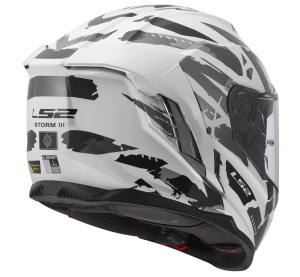 LS2 FF818 STORM III KAOS WHITE GREY
