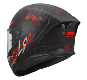 LS2 FF820 RAPID III KAIJU II BLACK RED WHITE