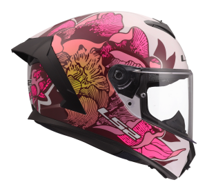LS2 FF820 RAPID III POPPIES II WHITE PINK
