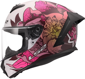 LS2 FF820 RAPID III POPPIES II WHITE PINK