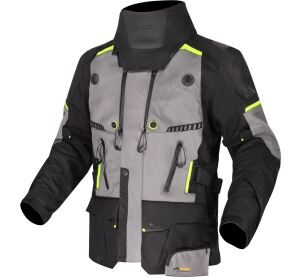 LS2 APOLLO MAN JACKET BLACK DARK GREY H-V YELLOW