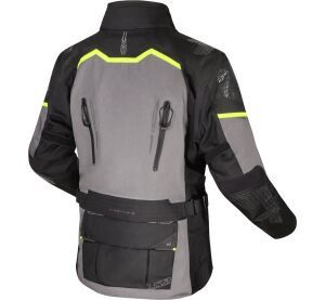 LS2 APOLLO MAN JACKET BLACK DARK GREY H-V YELLOW