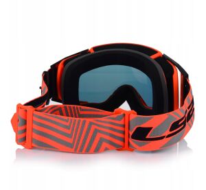 LS2 CHARGER PRO GOGGLE H-V ORANGE WITH IRIDIUM VISOR