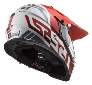 LS2 MX436 PIONEER EVO EVOLVE RED WHITE