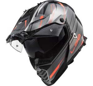 LS2 MX436 PIONEER EVO KNIGHT TITANIUM ORANGE