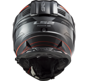LS2 MX436 PIONEER EVO KNIGHT TITANIUM ORANGE