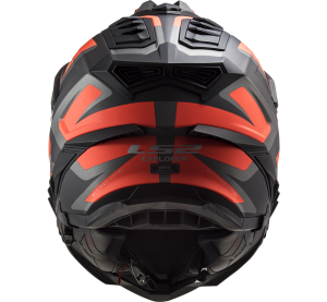LS2 MX701 EXPLORER ALTER MATT BLACK FL.ORANGE