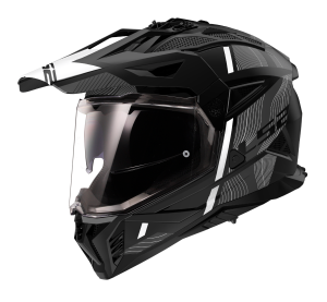 LS2 MX702 PIONEER II HILL MATT BLACK WHITE-06