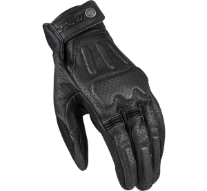 LS2 RUST MAN GLOVES BLACK LEATHER
