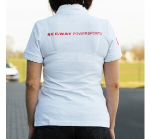 SEGWAY POWERSPORTS White Women Polo T-shirt