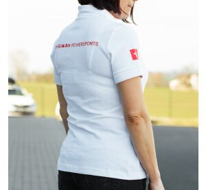 SEGWAY POWERSPORTS White Women Polo T-shirt