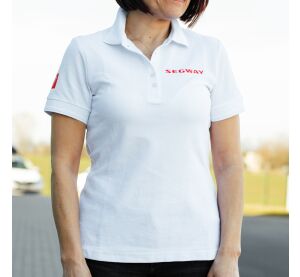 SEGWAY POWERSPORTS White Women Polo T-shirt