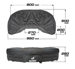 SHARK platěný box na ŠTVORKOLKU, VELKÝ