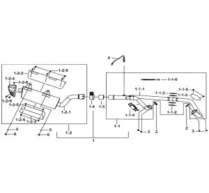 MUFFLER ASSY.(FOR EURO 2)003441→