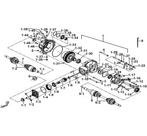REAR DIFFERENTIAL ASSY.(FOR WHEEL BRAKE)