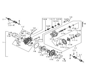 REAR DIFFERENTIAL ASSY.(FOR SHAFT BRAKE)