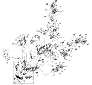 FRONT BODY (FOR ATV550-D)