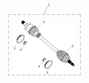 FRONT DRIVE AXLE (T3 EFI) (FOR 4WD)