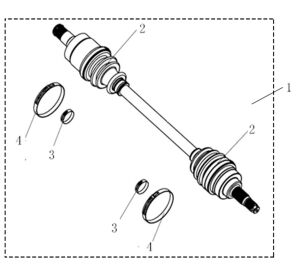 FRONT RIGHT DRIVE AXLE