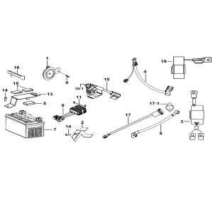 BATTERY、HORN、RELAY、RECTIFIER