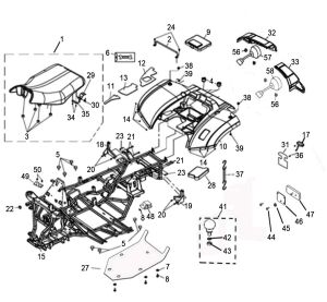 REAR FENDERS AND FRAM (T3 EFI)