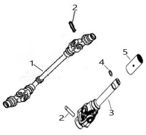 FRONT AND REAR KNUCKLE ASSY (T3 EFI) (FOR 4WD)