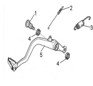 PEDAL, BRAKE (T3 EFI)