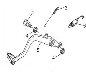 PEDAL, BRAKE (T3 EFI)