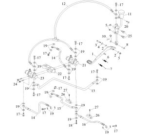 BRAKE OIL TUBE ( Double Hand Brake)