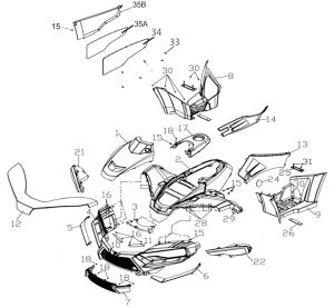 FRONT BODY (T3 EFI) (-ProMax )