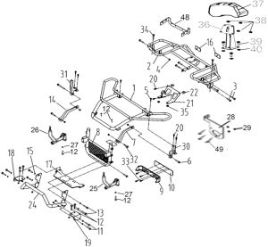 BUMPER AND RACK (-ProMax) (T3 EFI) (OPTION)