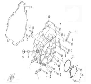 LEFT CRANKCASE COVER