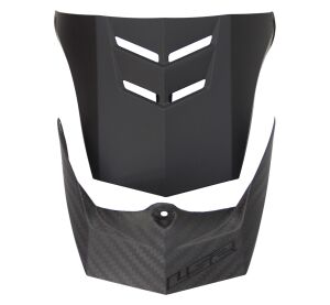 LS2 MX471 XTRA SINGLE MONO MATT CARBON
