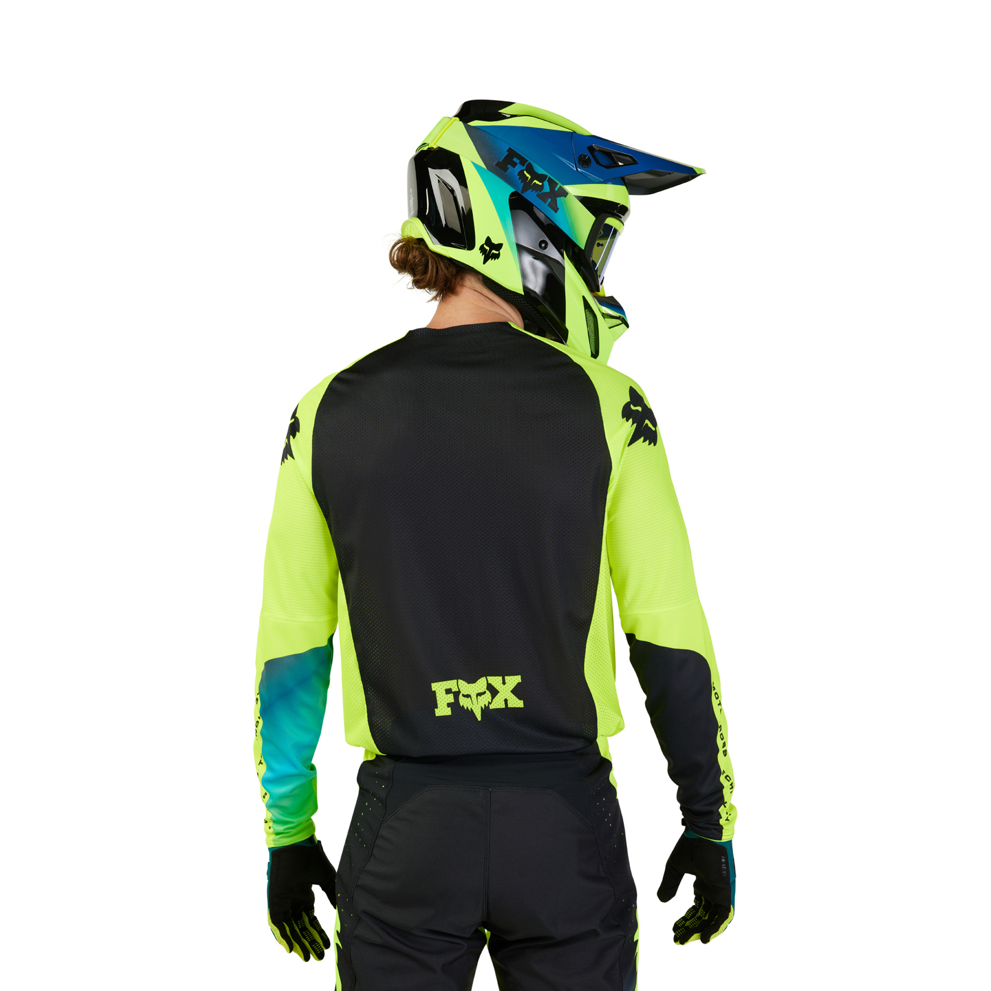 FOX 360 Streak Jersey - L, Black/Yellow MX24