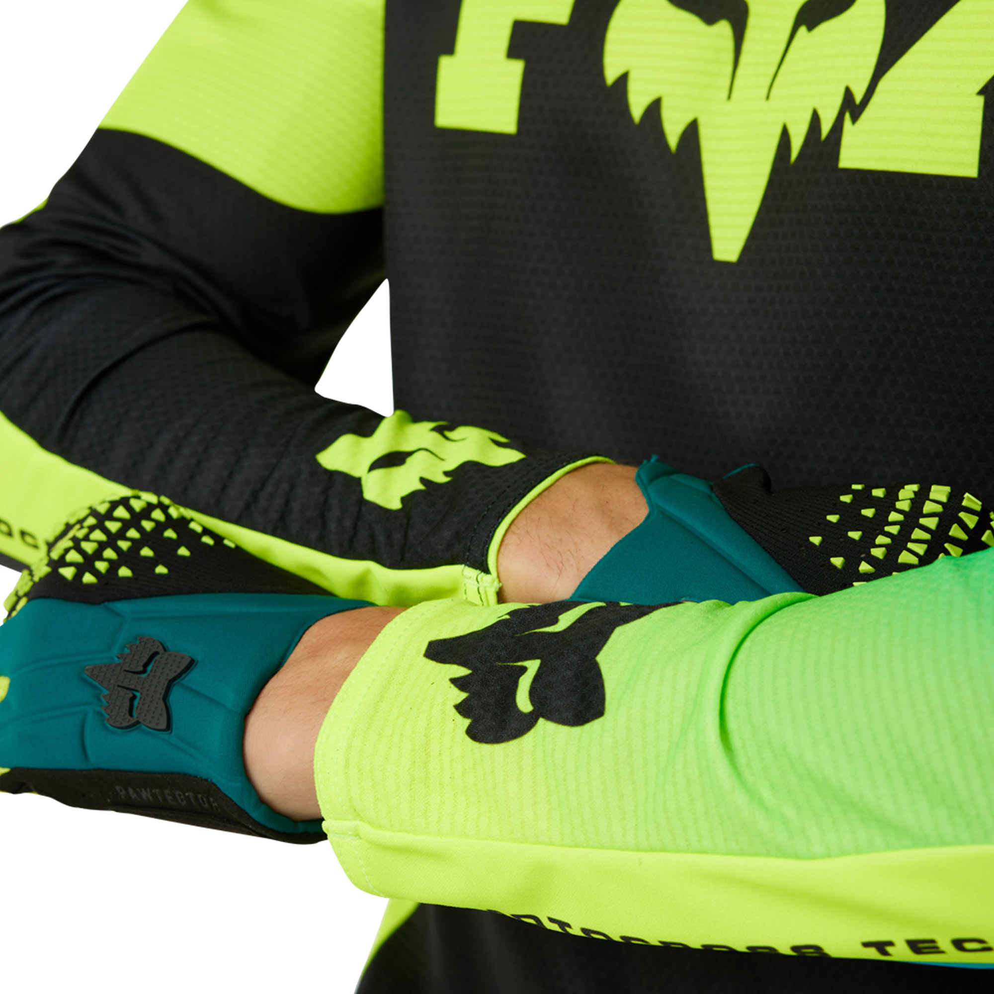 FOX 360 Streak Jersey - L, Black/Yellow MX24