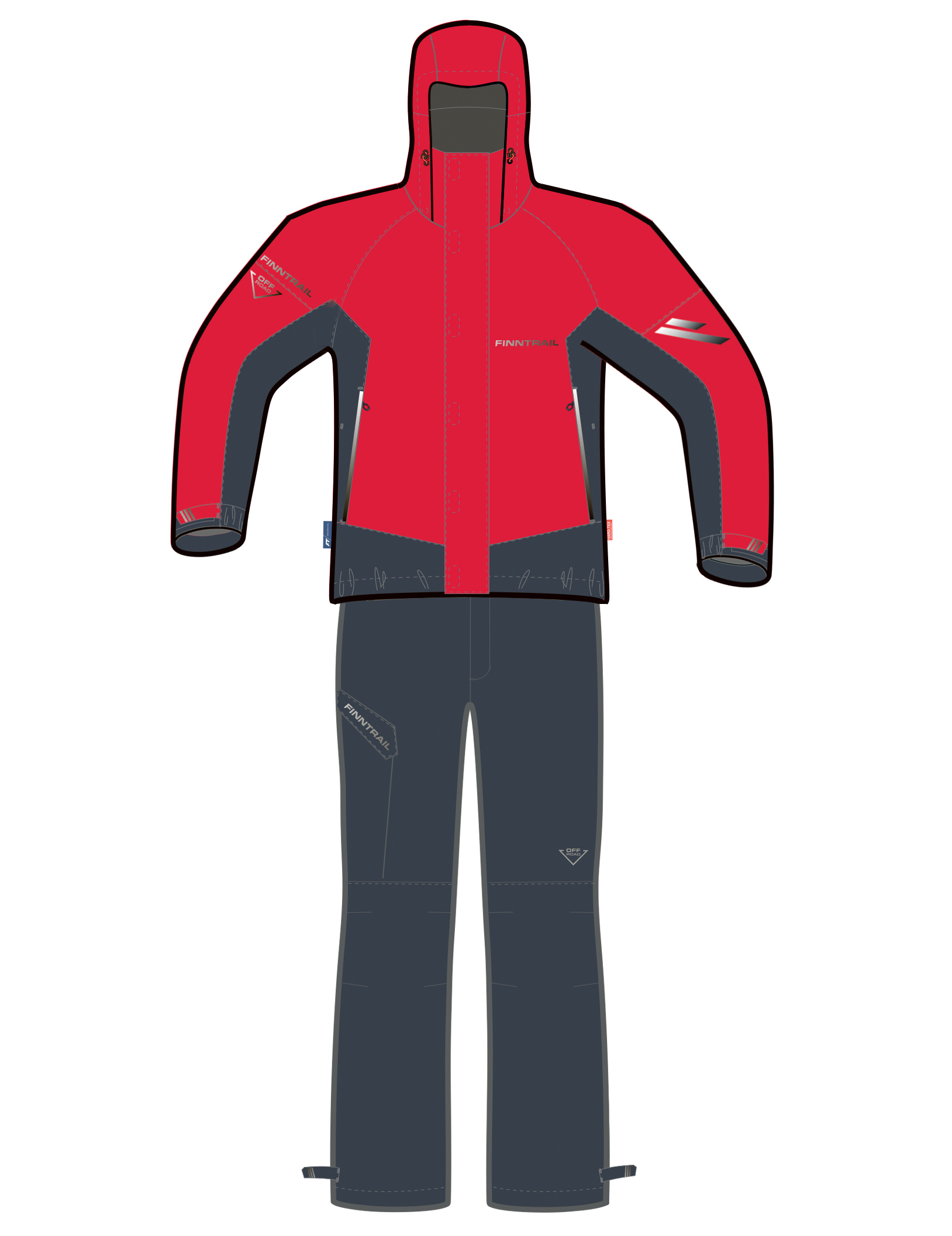 Finntrail Suit GT Red XL