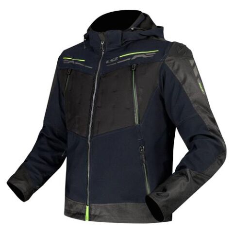 LS2 ZIRCONIUM MAN JACKET BLUE BLACK H-V YELLOW 3XL