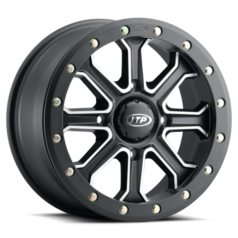 ITP INERTIA BEADLOCK, 15x7 (5+2) 4/136 (+40mm) Matte Black/Machined