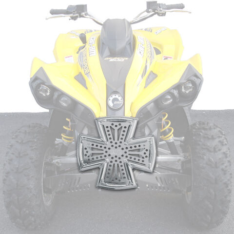 XRW FRONT BUMPER X7 POLISHED - CAN-AM RENEGADE 500/800